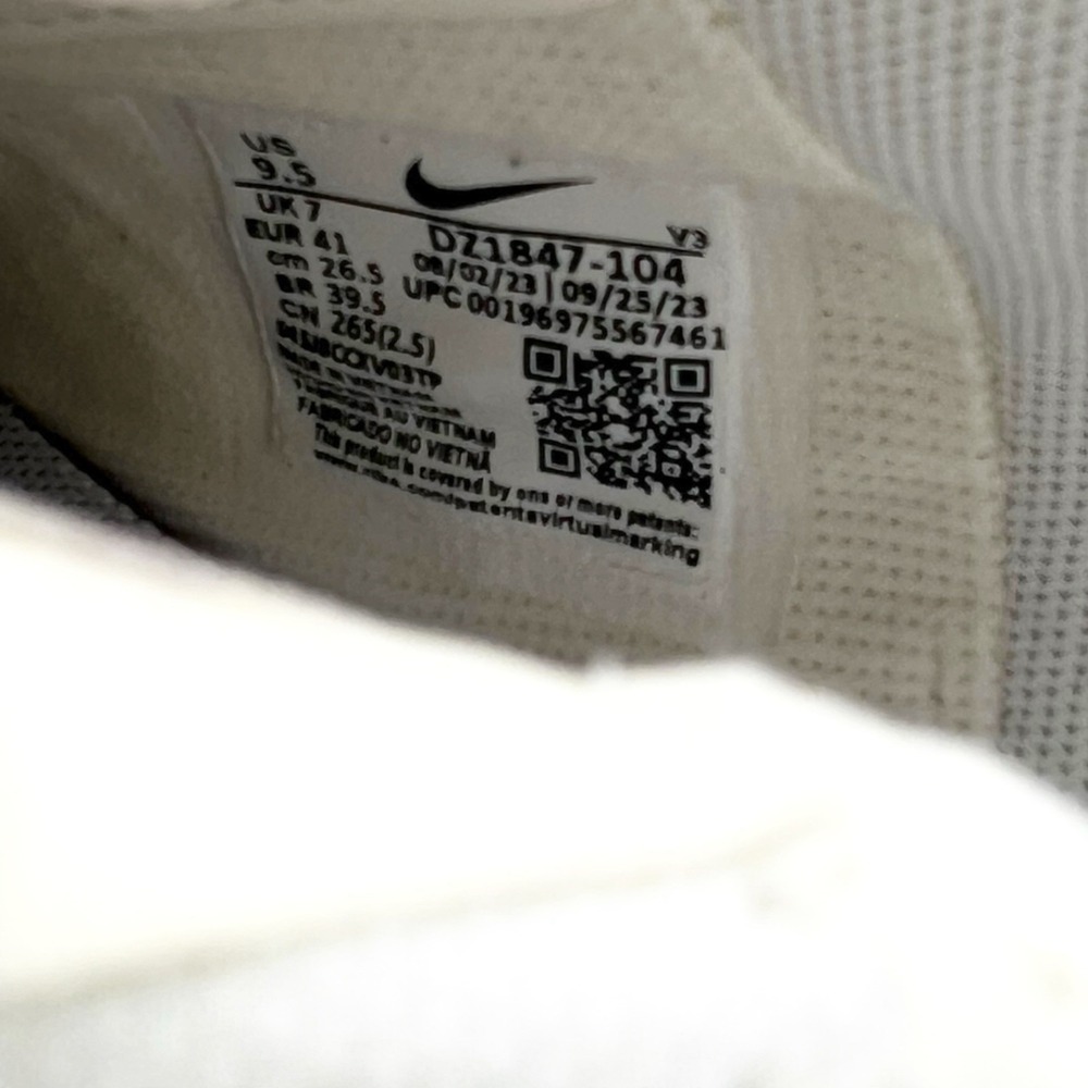 Nike Air Force 1 Shadow Women's 9.5 WhitePink Beige Platform Sneakers - Picture 6 of 6